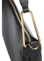 Coccinelle kožená kabelka přes rameno velká Priscilla černá