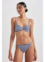 DEFACTO Regular Fit Striped Bikini Top
