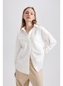 DEFACTO Oversize Fit Poplin Long Sleeve Shirt