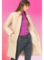 Z6722 DEWBERRY WOMEN'S TOPPER-PLAIN BEIGE