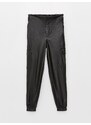 LC Waikiki Girls' Elastic Waist Leather Look Jogger Pants