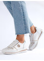 GOODIN White Shelvt Women's Leather Sports Shoes