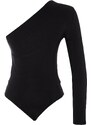 Trendyol Black Window/Cut Out Detailed Bodysuit