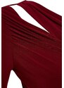 Trendyol Burgundy Window/Cut Out Detailed Bodysuit
