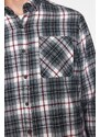 Trendyol Black Slim Fit Lumberjack Plaid Button Collar Shirt