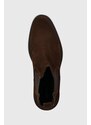 Semišové kotníkové boty Tommy Hilfiger CORE RWB HILFIGER SUEDE CHELSEA pánské, hnědá barva, FM0FM04757