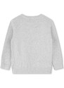 Dětský bavlněný svetr BOSS šedá barva, lehký