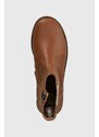 Dětské kožené kotníkové boty Pom D'api TRIP JODZIP hnědá barva