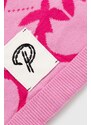 Dětska čepice Pinko Up růžová barva, z tenké pleteniny