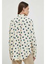 Košile Seidensticker dámská, béžová barva, regular, s klasickým límcem