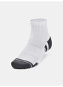 Under Armour Ponožky UA Performance Cotton 3p Qtr-WHT - unisex