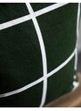 Storefactory Bavlněný povlak na polštář Green Checkered 48 x 48 cm