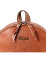 Bagind Ikon - kožený dámský batoh malý v přírodní hnědé