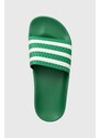 Pantofle adidas Originals Adilette dámské, zelená barva, IE9617