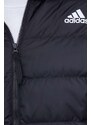 Péřová bunda adidas pánská, černá barva, přechodná, HZ5730