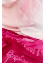 Růžová bavlněná šála Moschino