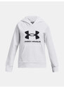 Under Armour Mikina UA Rival Fleece BL Hoodie-WHT - Holky