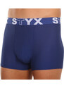 3PACK pánské boxerky Styx sportovní guma tmavě modré (3G968)