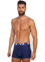 3PACK pánské boxerky Styx sportovní guma tmavě modré (3G968)