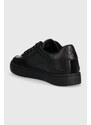 Kožené sneakers boty Calvin Klein Jeans CLASSIC CUPSOLE LACEUP MIX LTH černá barva, YM0YM00713