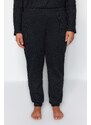 Trendyol Curve Smoked Textured Knitted Pajamas Set