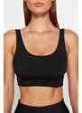 Trendyol Black Medium Support/Shaping Double Sided Wearable Knitted Sports Bra