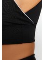 Trendyol Black Medium Support/Shaping Double Sided Wearable Knitted Sports Bra