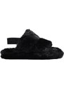 Women's fur slippers Shelvt black