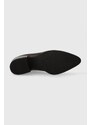 Kožené kotníkové boty Vagabond Shoemakers MARJA dámské, hnědá barva, na plochém podpatku, 5613.101.35