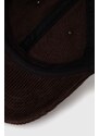 Manšestrová kšiltovka Norse Projects Wide Wale Corduroy Sports Cap hnědá barva, N80.0131.2022