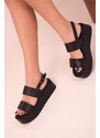 Soho Black Women's Sandals 17828
