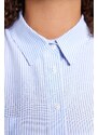 Trendyol Curve Blue Striped Poplin Shirt