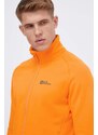 Sportovní mikina Jack Wolfskin Baiselberg oranžová barva