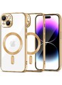 Ochranný kryt na iPhone 15 - Tech-Protect, Magshine MagSafe Gold