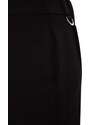 Trendyol Black Široké nohavice Příslušenství Detailní tkané kalhoty