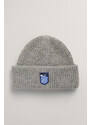 ČEPICE GANT ALPINE BADGE BEANIE šedá S/M