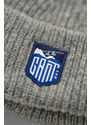 ČEPICE GANT ALPINE BADGE BEANIE šedá S/M