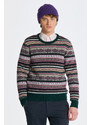 SVETR GANT MULTI COLOUR FAIR ISLE C-NECK zelená S