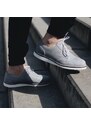 Vasky Brogue Low Grey - Dámské kožené polobotky šedé - jarní / podzimní obuv Flexiko česká výroba ze Zlína