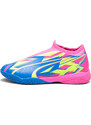 Dětské kopačky PUMA Ultra Match LL Energy IT+Mid Jr luminous pink/ultra blue/yellow alert