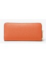 Michael Kors kožená velká peněženka continental wristlet orange