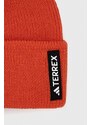 Čepice adidas TERREX oranžová barva, z husté pleteniny, vlněná, HZ0085