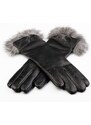 BOHEMIA GLOVES Elegantní kožené rukavice pro dámy s králičí kožešinou