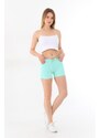 BİKELİFE Mini High Waist Lycra Stretchy Cotton Shorts & Bermuda