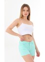 BİKELİFE Mini High Waist Lycra Stretchy Cotton Shorts & Bermuda