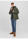 Khaki pánská zimní parka Jack & Jones Rob - Pánské