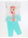 Denokids Fancy Giraffe Girl's T-shirt Tights Set