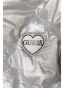 Dětská oboustranná bunda Guess stříbrná barva