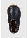 Dětské semišové boty Pom D'api RETRO BACK tmavomodrá barva