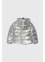 Dětská bunda Guess stříbrná barva